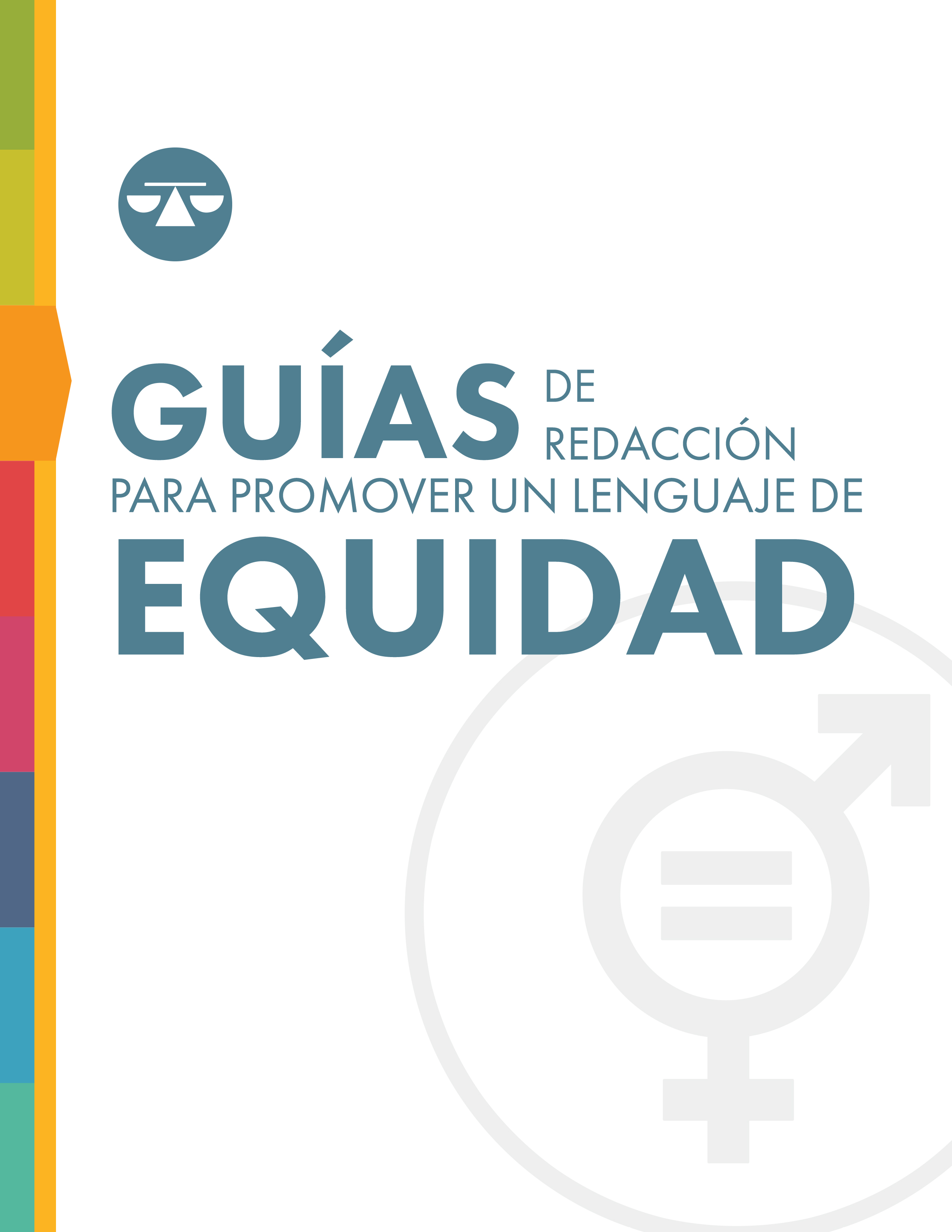 Guías de redacción para promover un lenguaje de equidad